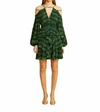 Ulla Johnson Silvia Off-shoulder Silk Minidress In Green