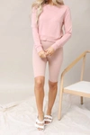 Love Tree Malkin Ribbed Shorts In Skin In Pink