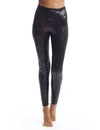 Commando Sequin Leggings In Black In Grey