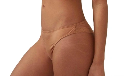 Timpa Lingerie Alice Brazilian Panty In Caramel In Beige