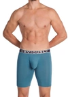 OBVIOUSLY PRIMEMAN 9 INCH LEG BOXER BRIEF IN STEEL BLUE