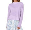 BRODIE CASHMERE PEARL CREW IN SOFT LILAC