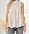 ANDREE BY UNIT SHINING STAR BLOUSE IN SILVER