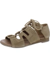 ERIC MICHAEL ELLIE WOMENS SUEDE LACE-UP STRAPPY SANDALS