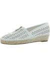 EASY STREET ZENON WOMENS FAUX LEATHER PERFORATED ESPADRILLES