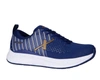 XELERO MEN'S STEADFAST WIDE SNEAKERS IN NAVY/BRONZE