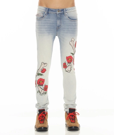 Cult Of Individuality-men Punk Super Skinny In Poppy In Blue