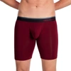 OBVIOUSLY PRIMEMAN 9 INCH LEG BOXER BRIEF IN MAROON