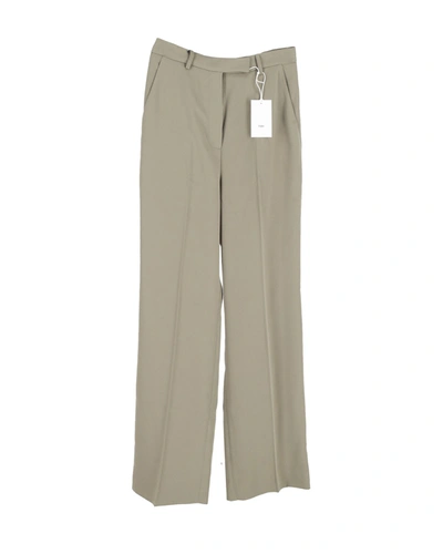 The Frankie Shop Frankie Shop Trousers In Green Silk