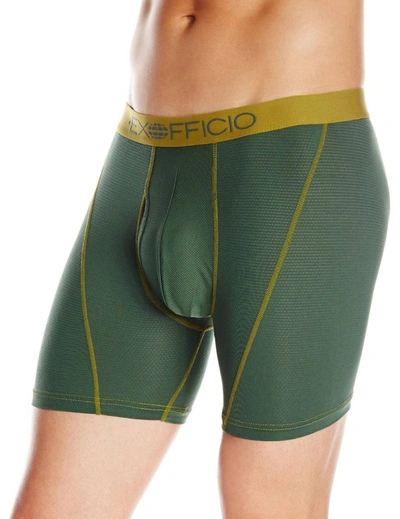 Exofficio Give-n-go Sport Mesh 6-inch Boxer Brief In Petrol In Green