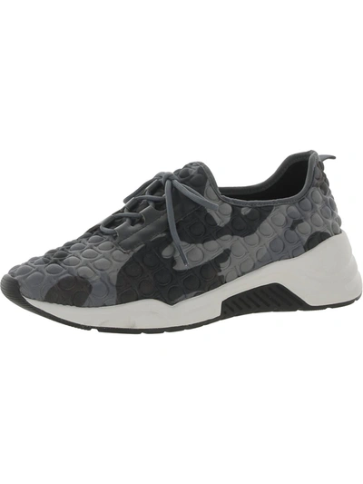 Linea Paolo Rodger Womens Camo Lace-up Casual And Fashion Sneakers In Grey