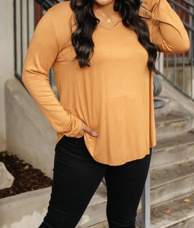 Mittoshop The Wendi Top In Harvest Orange In Yellow