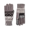 ISOTONER WOMEN'S CHENILLE SNOWFLAKE GLOVES IN CHROME