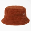 Dickies Red Chute Bucket Hat In Brown In Red