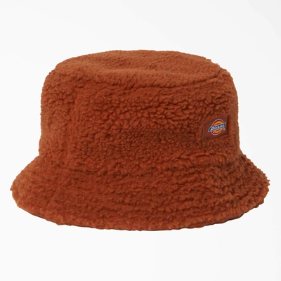 Dickies Red Chute Bucket Hat In Brown