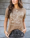GRACE & LACE GRAPHIC TEE IN MINERAL WASHED