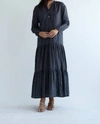 BSBEE LADAK DRESS IN RAY'S EMBROIDERY WASHED BLACK