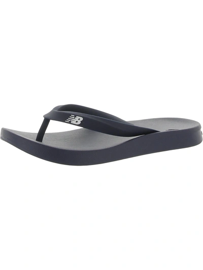 New Balance Mens Thong Flat Flip-flops In Black