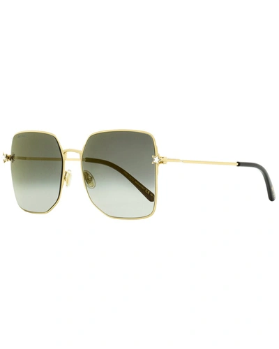Jimmy Choo Women's Square Sunglasses Trisha/g/sk J5gfq Gold/black 58mm