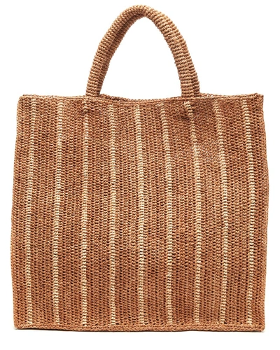 Mar Y Sol Marbella Raffia Tote In Gold