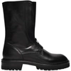 ANN DEMEULEMEESTER KORNELIS ANKLE BOOTS IN BLACK LEATHER