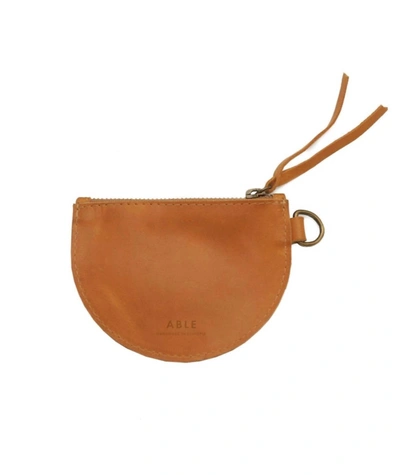 Able Hana Mini Pouch In Cognac In Brown