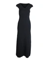 TOTÊME TOTEME V-NECK GOWN IN BLACK VISCOSE