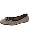 Aerosoles Catalina Womens Square Toe Slip On Ballet Flats In Beige