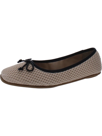 Aerosoles Catalina Womens Square Toe Slip On Ballet Flats In Trench Coat With Crystals