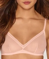 ON GOSSAMER COTTON MESH BRALETTE IN BLUSH