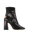 MAISON MARGIELA BOOTS IN BLACK FABRIC/LEATHER