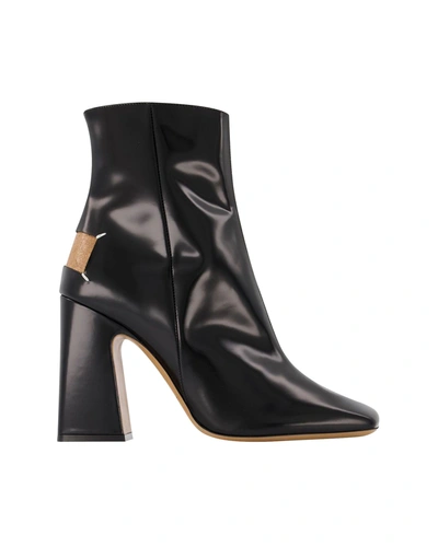 Maison Margiela Boots In Black Fabric/leather