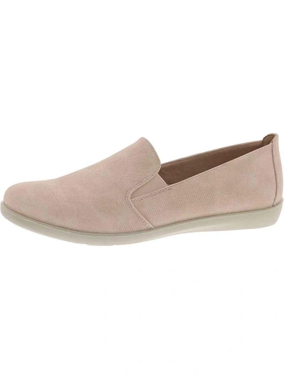 Lifestride Neon Womens Padded Insole Slip On Loafers In Beige