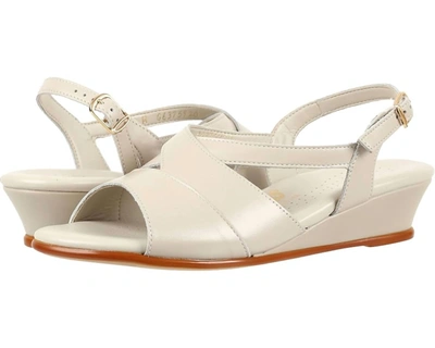 Sas Caress Sandal - Medium In Bone In White