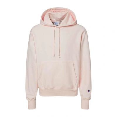 Champion Reverse Weave Hooded Sweatshirt In Beige