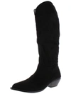 PENNY LOVES KENNY SADDLE WOMENS FAUX SUEDE PULL ON OVER-THE-KNEE BOOTS