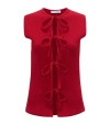 Jw Anderson Bow Tie Top In Red
