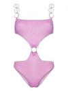OSEREE OSÉREE ONE-PIECE SWIMSUIT WITH LUREX CUT-OUT