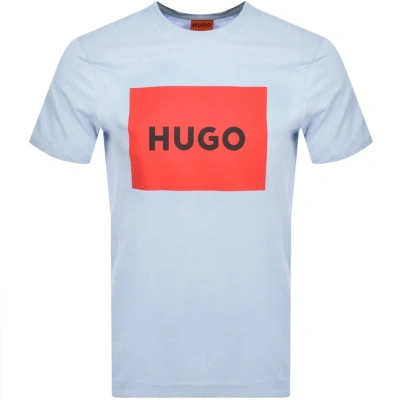 Hugo Dulive Crew Neck T Shirt Blue