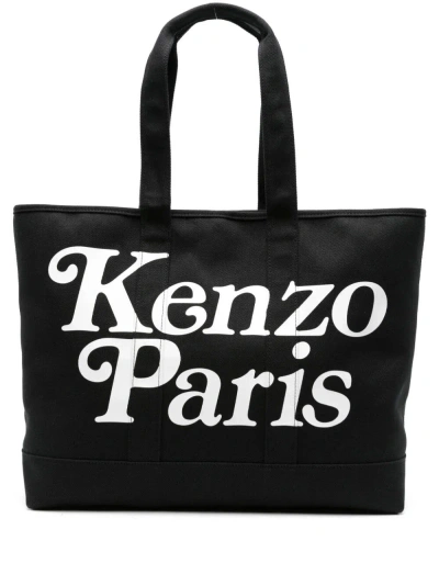 Kenzo Utiliy` Large Tote Bag In Black  