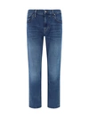 7 For All Mankind Standard Luxe Performance Regular-fit Straight-leg Stretch-denim Jeans In Mid Blue