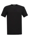Dolce & Gabbana Crew Neck Jersey T-shirt In Black
