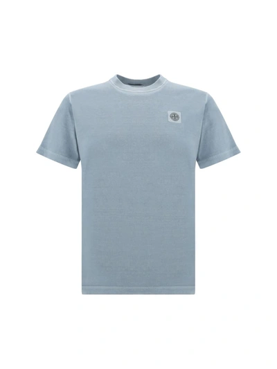 Stone Island T-shirts In Cielo