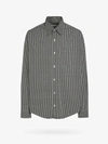 Ami Alexandre Mattiussi Striped Cotton Boxy Fit Shirt In Black