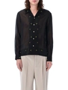 Bode Black Beaded Framboise Shirt In Black Multi