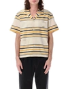 Bode Namesake Stripe Shirt In Ecru Multi