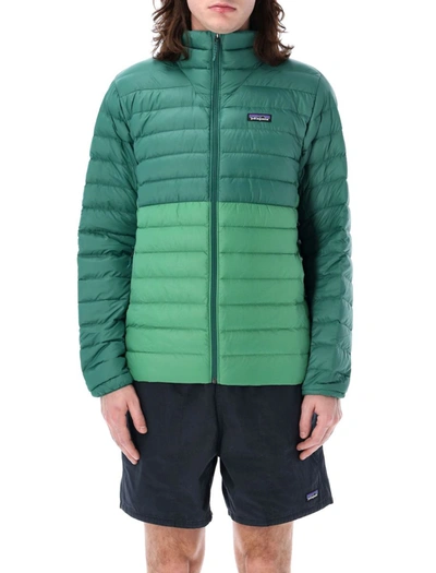 Patagonia Down Jumper Jacket In Gather Green
