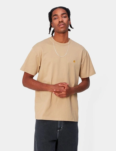 Carhartt -wip Chase T-shirt (loose) In Khaki