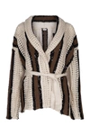 Brunello Cucinelli Striped Cardigan In Cby19