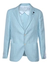 Lardini Special Plaid-check Blazer In Multicolor